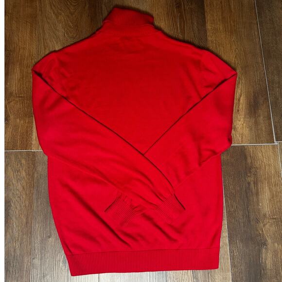 Varessa Terrano Red Women's Turtleneck Cotton Blend Sweater - Picture 3 of 8